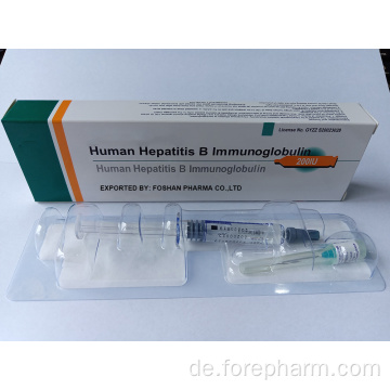 Human Hepatitis B Immunglobulin -Prävention HBV